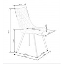 Стул HALMAR K450 серый/черный